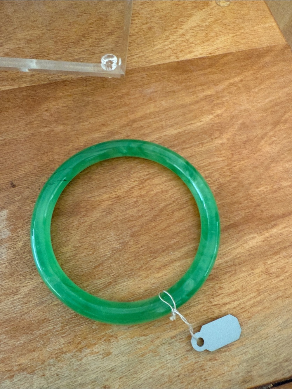 Green Jade Bangle Bracelet